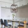 BONLICHT Lantern Pendant Lighting 4 Light Kitchen Hall Foyer Cage Chandelier Industrial Oil Rubbed Bronze Candle Style farmhouse Lighting Fixtures Hanging Flush Mount Ceiling Light Hallway Dining Room