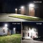 Onforu 2 Pack 50W LED Flood Light with Plug, 5000lm Super Bright LED Work Light, IP66 Waterproof Outdoor Security Lights, 6000K Daylight White Floodlight for Yard, Garden, Playground, Basketball Court