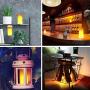LED Flame Effect Light,4 Modes Fire Lights, USB Rechargable Candle Flame Table Lamp with Remote Contro& Timer Desk Lamp, Used in Living Room Bedroom Family Gathering bar Camping Party