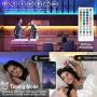 Upgraded LED Strip Lights 20m/65.6Ft, Music Sync Color Changing Rope Lights with Remote, Bluetooth APP Controlled 5050 RGB LED Lights for Bedroom Home Kitchen Party Decoration (2 Rolls)