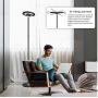 ZEEFO Floor Lamp, 25W/1300LM Energy Saving Super Bright LED Torchiere Modern Standing Lamp, Dimmable Touch Control 2700K-6500K Brightness Smart WiFi LED Pole Lamps for Bedroom,Living Room,Office