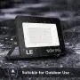 LE 50W Outdoor LED Flood Light 4200lm Super Bright Outside Floodlight Fixture, Waterproof 5000K Daylight White Commercial Security Lighting for Yard, Garden, Pack of 2