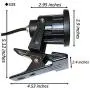 5 Watt - LED - Directional Bullet Light Come with Clamp and 9.84 Ft Power Plug and Waterproof Switch - 400 Lumens - Black Finish - 4000 Kelvin - 60 Deg. Beam Angle - Greenscape LED--TD0234-40K-KG