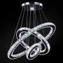 Crystal Chandelier, 27.5'' x 19.6'' x 11.8'' Dining Room Living Room Modern LED Ceiling Pendant Light Contemporary 3 Rings Adjustable Stainless Steel Lighting Fixtures (3r Cool White) Crystal Chandelier, 27.5'' x 19.6'' x 11.8'' Dining Room Living Room Modern LED Ceiling Pendant Light Contemporary 3 Rings Adjustable Stainless Steel Lighting Fixtures (3r Cool White)