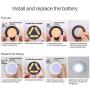 Tap Light Push Lights STAR-SPANGLED Mini Night Touch Light LED Puck Lights Portable Under Cabinet Lighting Battery Operated Powered DIY Stick On Lights Wireless Closet Counter Kitchen Cool White 5Pack