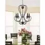 Channing Bronze Chandelier 24 1/2'' Wide Rustic Curved Scroll 5-Light Fixture for Dining Room House Foyer Kitchen Island Entryway Bedroom Living Room - Franklin Iron Works