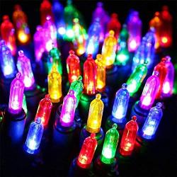 Clear Bulbs Christmas Lights - HAYATA 100 LED 33ft Mini String Light - Fairy Lighting for Outdoor, Indoor, Garden, Landscape, Party, Home, Holiday, Garland, Christmas Tree Decorations (Multi Color)