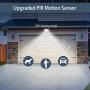 Motion Sensor Light Outdoor Solar Powered, 120 LED Security Lights Motion Outdoor 3000 LM, Solar Flood Lights 2400 Mah, Wide Angle Illumination, Waterproof, 2020 Upgraded