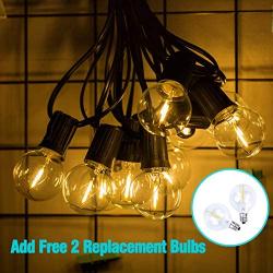 23Ft G40 Outdoor Patio String Lights , Led Dimmable Globe String Lights for Outdoor Indoor , Outdoor Porch Lights String for Bistro Garden Backyard Christmas - Led Outdoor String Light