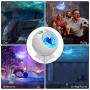 KOOVON Night Light Star Projector, 3 in 1 Galaxy Light Projector with Moon, Star, LED Moving Nebula Cloud for Kids Baby Bedroom/Game Rooms/Home Theatre, Built-in Voice Control, 120° Adjustable Angle