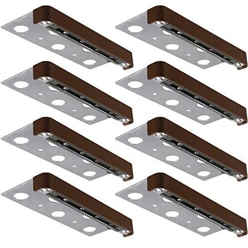 LEONLITE 8-Pack 7 Inch LED Hardscape Paver Light, 1.5W Low Voltage Deck Step Light, Outdoor IP65 Waterproof, Soft White 2700K, Clear Lens Garden Pathway Light, 40,000 Hours Lifespan