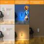 2-Pack LED Night Light Plug in, Flashlight 2 Colors Motion Sensor Cut Light 3-in-1, Rechargeable Emergency Light for Bedroom, Bathroom, Baby Room, Stairways, Hallway