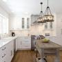 Chandeliers for Dining Rooms,5-Lights 19 Farmhouse Chandelier,Hemp Rope Wood Chandelier with Clear Glass Shade