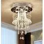NOXARTE Modern Crystal Chandelier LED Ceiling Light K9 Crystal Raindrop Chandelier Round Flush Mount Pendant Lamp Lighting Fixture for Living Dining Room Bedroom D15.7'' x H23.6'' NOXARTE Modern Crystal Chandelier LED Ceiling Light K9 Crystal Raindrop Chandelier Round Flush Mount Pendant Lamp Lighting Fixture for Living Dining Room Bedroom D15.7'' x H23.6''