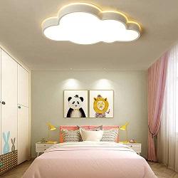 LAKIQ Modern Creative Acrylic LED Lights Cloud Shape Children Room Ceiling Light Flush Mount Ceiling Chandelier Lighting Fixture for Kids Bedroom Kindergarten Living Room(21.5,Warm Light)