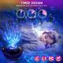 Night Light Projector Ocean Wave Projector Star Projector Night Light Projector with Bluetooth Music Speaker for Baby Kids Bedroom/Game Rooms/Home Theatre/Night Light Ambiance