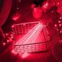 VMANOO LED Outdoor Lights 8 Tube Meteor Shower Rain Lights Solar Powered Icicle Raindrop Snow Falling Lights Cascading Lighting for Garden Outdoor Patio Holiday Party Halloween Decoration Red