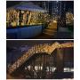 New 300 LED Window Curtain String Light Wedding Party Home Garden Bedroom Outdoor Indoor Wall Decorations, Warm White