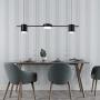 LAKIQ Modern Linear Pendant Lighting Fixture 3/5 Lights LED Chandelier Hanging Ceiling Light for Dining Table Living Room Kitchen Island(Black,3 Lights,Warm Light) LAKIQ Modern Linear Pendant Lighting Fixture 3/5 Lights LED Chandelier Hanging Ceiling Light for Dining Table Living Room Kitchen Island(Black,3 Lights,Warm Light)