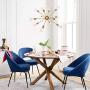 bgLight 12 Lights Sputnik Chandeliers Mid Century Semi Flush Mount Ceiling Light Modren Hanging Lighting Fixture for Dining Room Kitchen Island Living Room Bedroom, Gold