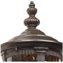 Bellagio Outdoor Wall Light Fixture Bronze 21'' Hammered Glass Sconce for House Deck Patio - John Timberland