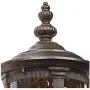 Bellagio Outdoor Wall Light Fixture Bronze 21'' Hammered Glass Sconce for House Deck Patio - John Timberland