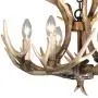 Resin Antler Chandelier ,6 Light Deer Antler Chandelier Vintage Style for Living Room Dining Room Cafe Kitchen Bar Entry etc American Countryside Deer Horn Ceiling Lights BN1055-6(Brown)