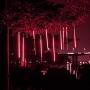 VMANOO LED Outdoor Lights 8 Tube Meteor Shower Rain Lights Solar Powered Icicle Raindrop Snow Falling Lights Cascading Lighting for Garden Outdoor Patio Holiday Party Halloween Decoration Red