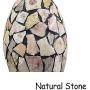 Artzone Pendant Light Natural Stone Mosaic Kitchen Island Lighting 1 Light Glass Mini Pendant Light for Dining Room Kitchen Porch