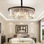 Meelighting Crystal Chandeliers Modern Contemporary Ceiling Lights Fixtures Pendant Lighting Dining Room Living Room Chandelier D21.6'' H7.1''
