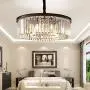 Meelighting Crystal Chandeliers Modern Contemporary Ceiling Lights Fixtures Pendant Lighting Dining Room Living Room Chandelier D21.6'' H7.1''