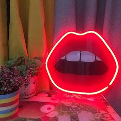 Neon Light Sign 14'', Wall Decor Neon Light Sign Art LED Neon Light for Home Decoration,Bedroom, Lounge, Office, Wedding, Christmas, Valentine’s Day Party Powered 14''X12'' Art lamp (Sexy Lips)