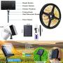 Outdoor Solar LED Strip Lights, Upgraded Brightness 16.4 FT Cuttable Rope Lights -8 Modes 5 Meters 300LED,Solar Powered Flexible Waterproof String Lights Warm White for Garden/Home/Patio/Courtyard