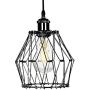 Xingoo Industrial Pendant Light Deformable Hanging Light, Vintage Metal Ceiling Pendant Light Indoor Lighting Adjustable Hanging Lamp for Kitchen Living Room Dining Room Bedroom,Black