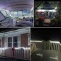 SURNIE Outdoor Rope Lights Waterproof 150ft Led Light Rope 110V 6500k Daylight White Led Strip Lights Cuttable Connectable for Deck Patio, Indoor Outside Use