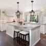 Infront Hanging Lights 1Light Farmhouse Chandelier Oil Rubbed Bronze Finish Pendant Kitchen Lighting Dining Room Lighting Fixtures Hanging Lamp Semi Flush Mount Ceiling Lights