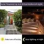 Otdair Solar Deck Lights, 3 LED Warm Light Solar Step Lights Outdoor Auto On/Off Stainless Steel Stair Lights Waterproof Wireless Solar Powered Lights for Fence Patio Garden Pathway - Warm 12 Pack Otdair Solar Deck Lights, 3 LED Warm Light Solar Step Lights Outdoor Auto On/Off Stainless Steel Stair Lights Waterproof Wireless Solar Powered Lights for Fence Patio Garden Pathway - Warm 12 Pack