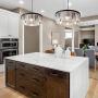 Wellmet Crystal Chandelier for Foyer Dining Room, 6 Lights Modern Crystal Pendant Light, Vintage Ceiling Lighting Fixture for Kitchen Island, Living Room, Bedroom, Hallway, W-21.65”