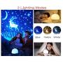 Vency Baby Night Light with 6 Films, Star Night Light Projector for Kids, Rotating Kids Night Lights for Bedroom 6 Color Options, Projection Lamp for Baby Birthday Christmas Gifts (USB)