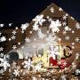 EAMBRITE Christmas Snowflakes Projector Light with Remote Control Outdoor Snow Falling Projection Lights for Xmas Home Yard Garden Party