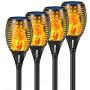 Aityvert Solar Lights, 43'' Flickering Flames Torch Lights Outdoor Waterproof Landscape Decoration Lighting Dusk to Dawn Auto On/Off Security Flame Lights for Yard Garden Pathway Driveway 4-Pack