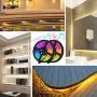 Led Strip Lights with Remote Led Light Strip 32.8ft RGB LED Light Strip 5050 LED,3M Adhesive Cutting Design Color Changing Tape Lights for Home,Kitchen,TV Party