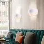 LightInTheBox Modern Contemporary Wall Sconces Wall Light Flush Mount Wall Lighting Fixture Lamp for Living Room Bedroom 60W White 2PCS