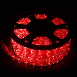 Ainfox LED Rope Light, 150Ft 1620 LEDs Indoor Outdoor Waterproof LED Strip Lights Decorative Lighting (red)