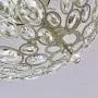 Modern Light Fixtures Ceiling 3-Lights Silver Crystal Flush Mount Ceiling Light for Hallway, Bedroom, Living Room, Kitchen, Dining Room, W16.5''¡ÁH9.4''