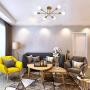 Lights Semi Flush Mount Ceiling Light Contemporary Sputnik Chandelier Lighting Farmhouse Kitchen Light Fixtures for Dining Room Living Room Bedroom Foyer