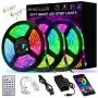 AHSELLUS LED Strip Lights, 50ft 15m RGB LED Light Strip 5050 LED Tape Lights, Color Changing LED Lights for Bedroom Kitchen Bar Party DIY Decoration with APP Bluetooth Control + Remote+Music Sync