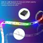 Dreamcolor Led Lights 16.4ft RGBIC Rainbow Multicolor dalattin Led Strip Lights with 24 Keys Remote Controller Led Strip Lights,1 Roll of 16.4ft