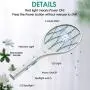 Intelabe Bug Zapper, Mosquito Killer USB Rechargeable Electric Fly Swatter for Home, Outdoor, Powerful 4000V Grid, Detachable Flashlight, LED Light, Safe to Touch with 3-Layer Safety Mesh-White