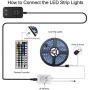 Led Strip Lights,16.4ft RGB LED Light Strip with 44 Keys IR Remote and 12V Power Supply Flexible Color Changing RGB SMD 5050 150leds LED Strip Light Kit for Bedroom,Party,Kitchen,DIY Decoration